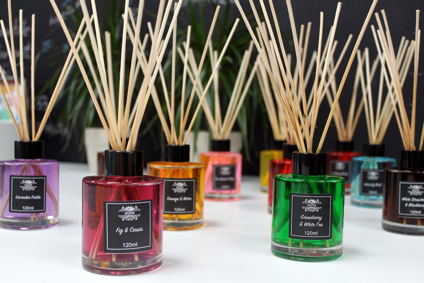 Reed diffuser met pure essentiële geurolie - Petitgrain & Rosewood
