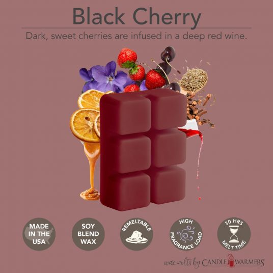 CandleWarmers Classics - waxmelts 6-pack - Black Cherry