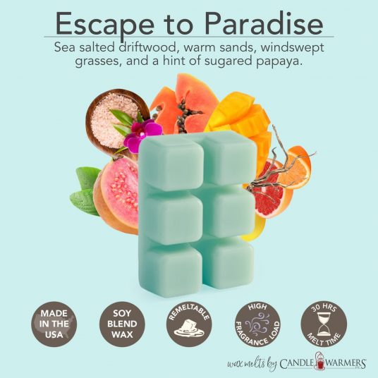 CandleWarmers Classics - waxbar 6-pack - Escape to Paradise