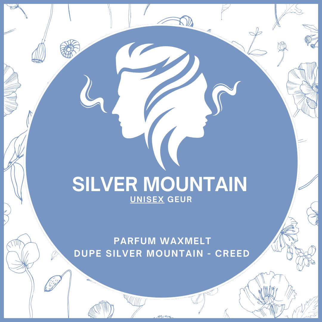 Waxmelts met parfumgeur dupe Silver Mountain Water van Creed - fris en luxueus - www.degeurboetiek.com