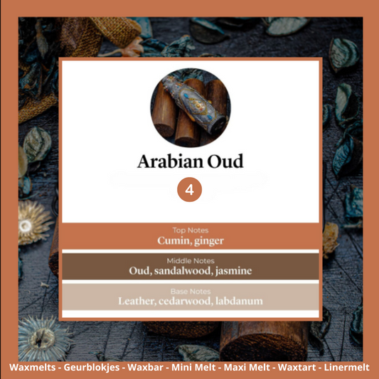 Waxmelts Arabian Oud – oudh, kruiden en amber geurblokjes www.degeurboetiek.com