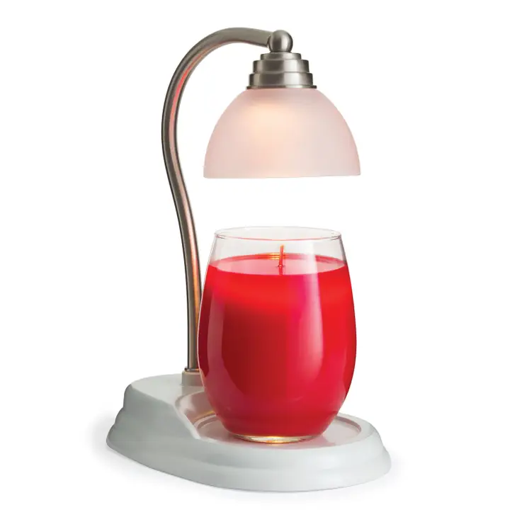 Signature Kaarslamp/kaarswarmer - Aurora Pewter White