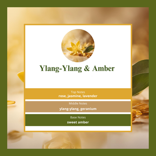 Ylang-Ylang & Amber waxmelts – roos, jasmijn, lavendel, geranium & amber – www.degeurboetiek.com