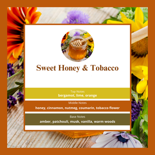 Waxmelts Sweet Honey & Tobacco – honing en tabaksbloemen geurblokjes www.degeurboetiek.com