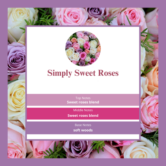 Simply Sweet Roses waxmelts – zoete rozen & zachte houttonen – www.degeurboetiek.com