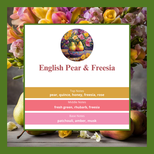 English Pear & Freesia waxmelts – peer & freesia – www.degeurboetiek.com