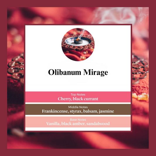 Olibanum Mirage waxmelts – olibanum, jasmine, amber en bessen  geurblokjes www.degeurboetiek.com
