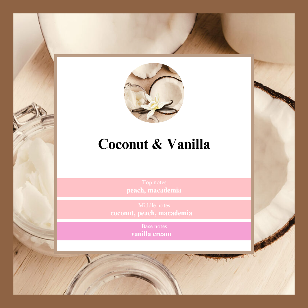 Waxmelts Coconut & Vanilla – kokos, perzik en macadamia geurblokjes - www.degeurboetiek.com