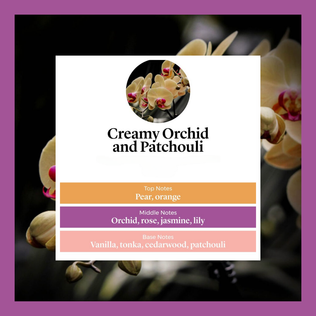 Creamy Orchid Patchouli waxmelts – orchidee & patchouli – www.degeurboetiek.com