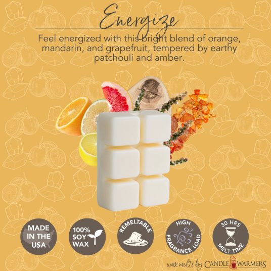 CandleWarmers™ Aromatherapy - waxmelts 6-pack - Energize