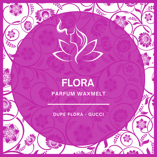 Waxmelts met parfumgeur dupe Flora van Gucci - elegant en bloemig - www.degeurboetiek.com