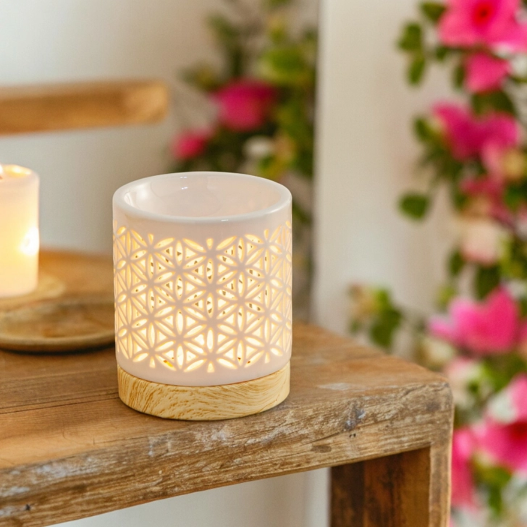 Klassieke geurbrander - Céramy collectie - Flower of Life