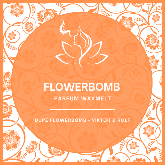 Waxmelts met parfumgeur dupe Flowerbomb van Viktor & Rolf - bloemig en luxueus - www.degeurboetiek.com