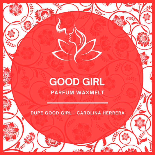 Waxmelts met parfumgeur dupe Good Girl van Carolina Herrera - sensueel en krachtig - www.degeurboetiek.com