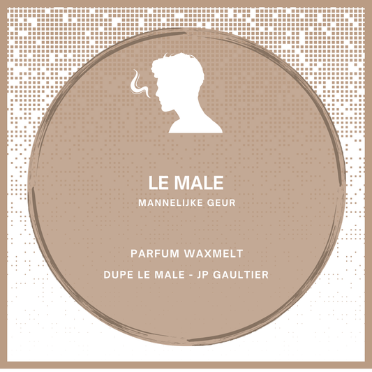 Waxmelts met parfumgeur dupe Le Male van Jean Paul Gaultier - fris en sensueel - www.degeurboetiek.com