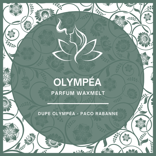 Waxmelts met parfumgeur dupe Olympea van Paco Rabanne - sensueel en krachtig - www.degeurboetiek.com