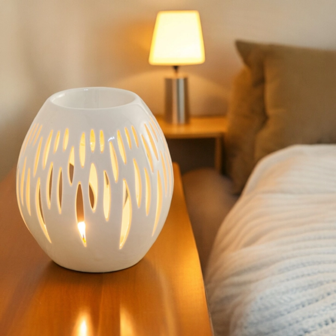 Klassieke geurbrander - Ovali Blanca - sfeerbeeld 2 - www.degeurboetiek.com