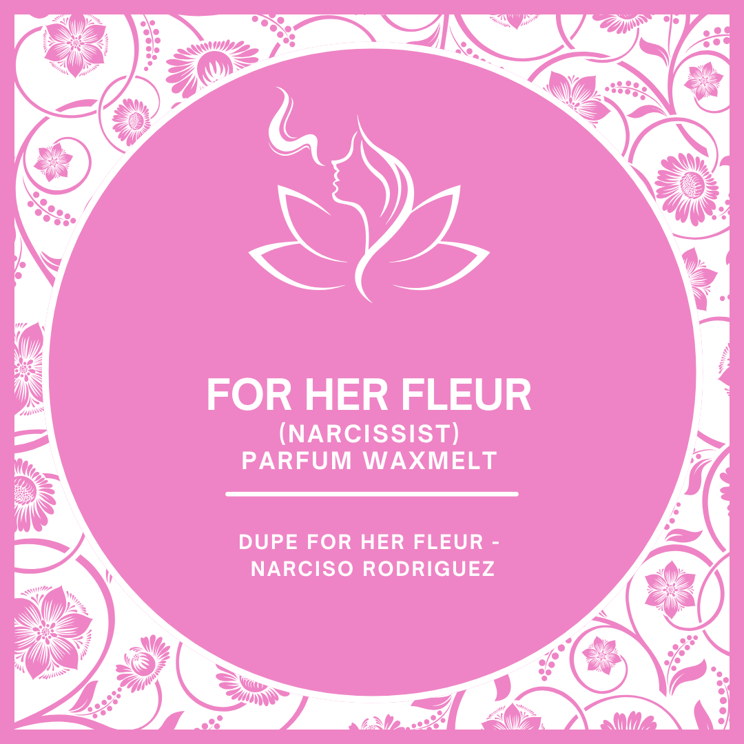 Waxmelts met parfumgeur dupe For Her Fleur van Narciso Rodriguez - bloemig en sensueel - www.degeurboetiek.com