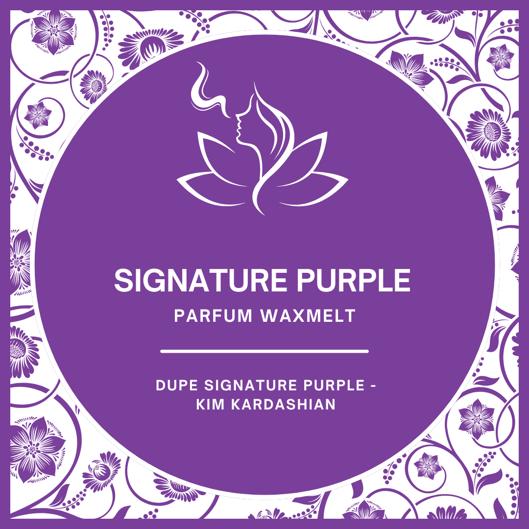 Waxmelts met parfumgeur dupe Signature Purple van Kim Kardashian - glamoureus en sensueel - www.degeurboetiek.com