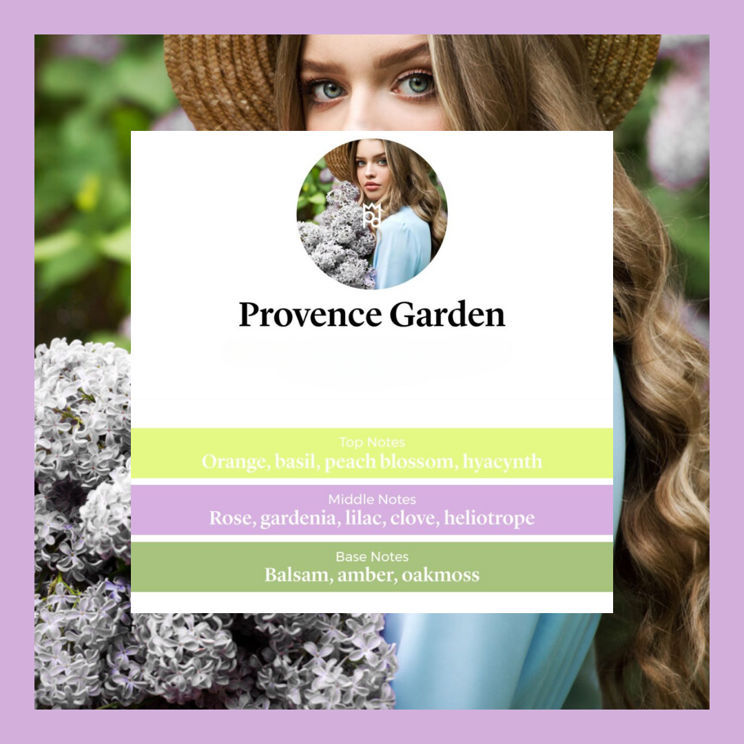 Provence Garden waxmelts – bloemige geur met perzikbloesem, roos en basilicum – www.degeurboetiek.com