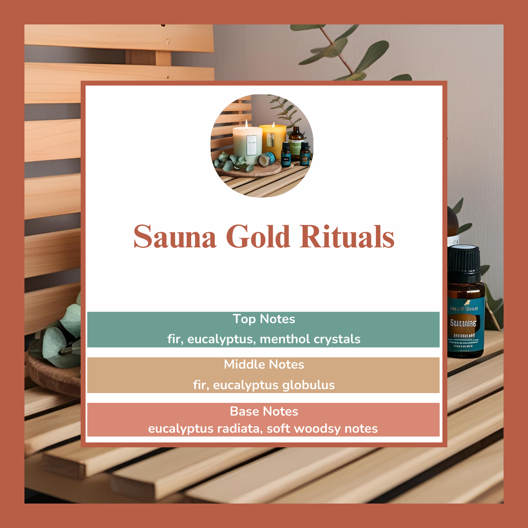 Sauna Gold Rituals waxmelts – dennen, eucalyptus en menthol kristallen – www.degeurboetiek.com