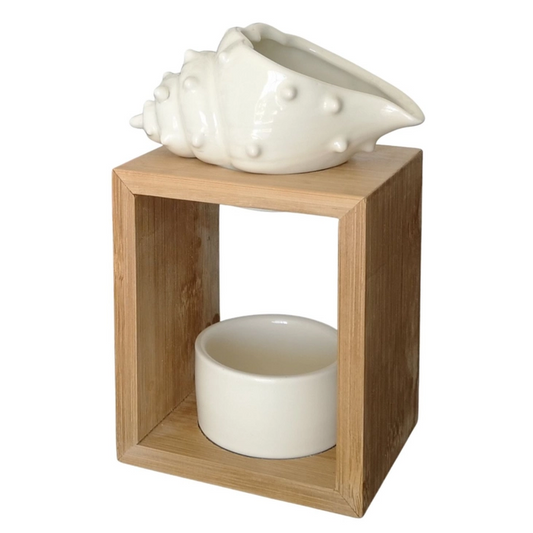 Klassieke Geurbrander Naturéa Bamboo Seashell - www.degeurboetiek.com