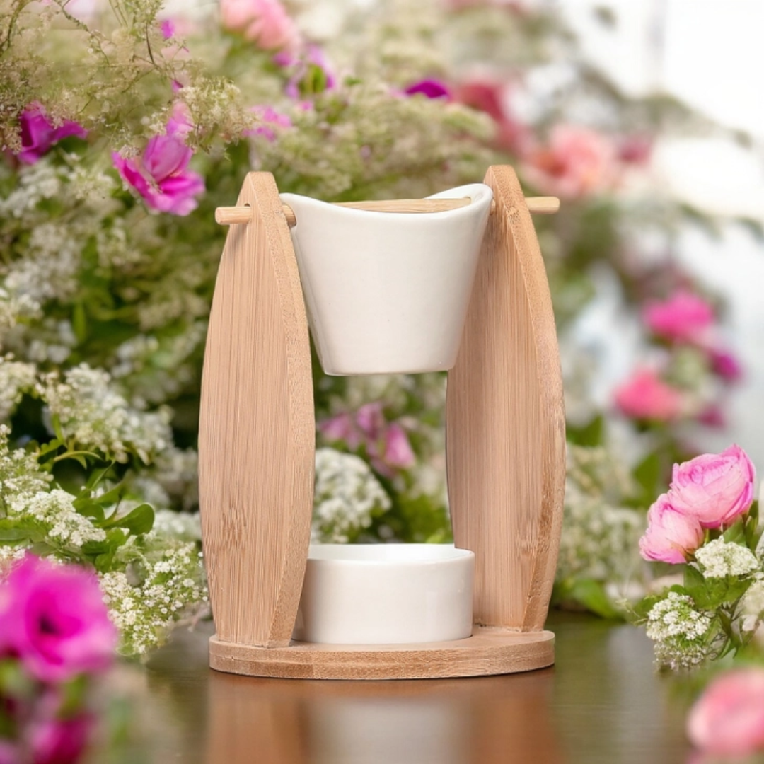 Klassieke Geurbrander Naturéa Bamboo Voile - sfeerbeeld 2 - www.degeurboetiek.com