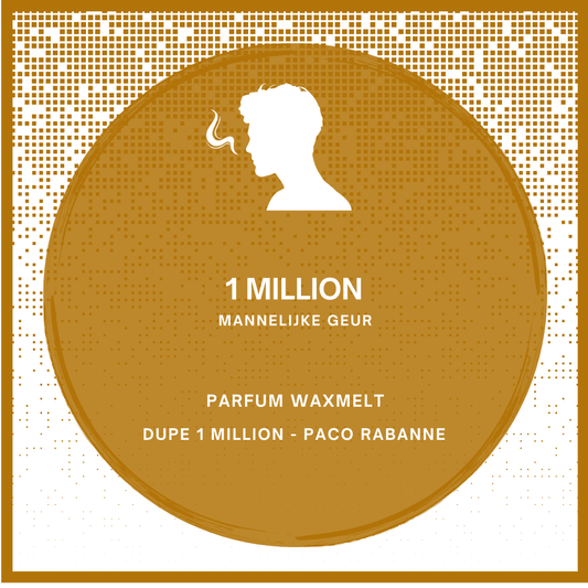 Waxmelts met parfumgeur dupe One Million - Paco Rabanne - www.degeurboetiek.com