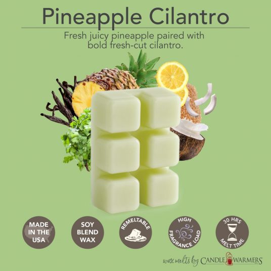 CandleWarmers Classics - waxmelts 6-pack - Pineapple Cilantro