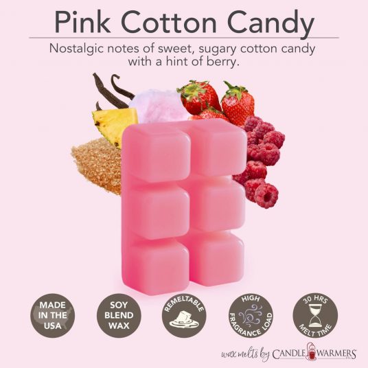 CandleWarmers™ Classics - waxmelts 6-pack - Pink Cotton Candy