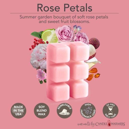 CandleWarmers™ Classics - waxmelts 6-pack - Rose Petals