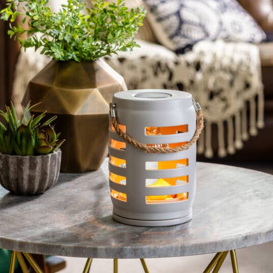 Geurlamp/waxwarmer SHUTTER LANTERN