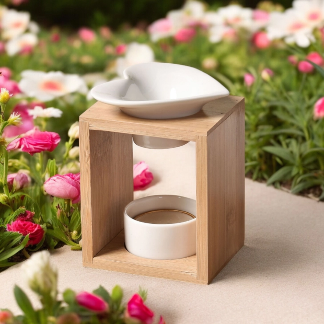 Klassieke geurbrander - Naturéa Bamboo collectie - Love Heart