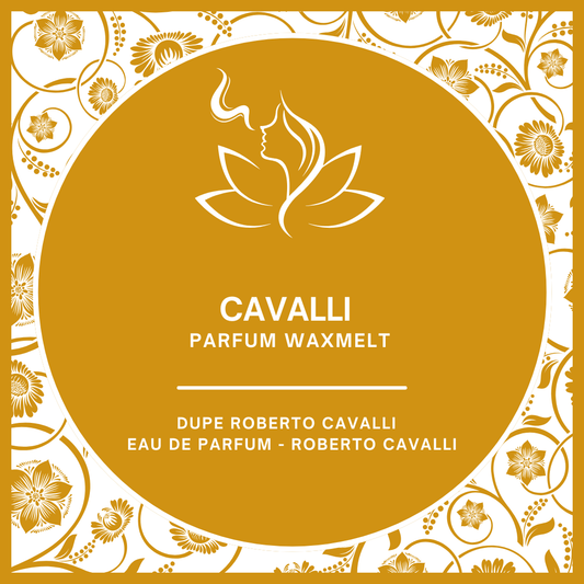 Waxmelts met parfumgeur dupe Roberto Cavalli Eau de Parfum - warm en verleidelijk - www.degeurboetiek.com