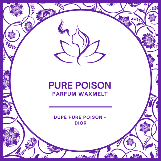 Waxmelts met parfumgeur dupe Pure Poison van Dior - fris en sensueel - www.degeurboetiek.com