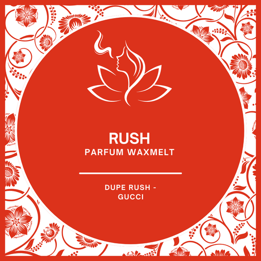 Waxmelts met parfumgeur dupe Rush van Gucci - intens en sensueel - www.degeurboetiek.com