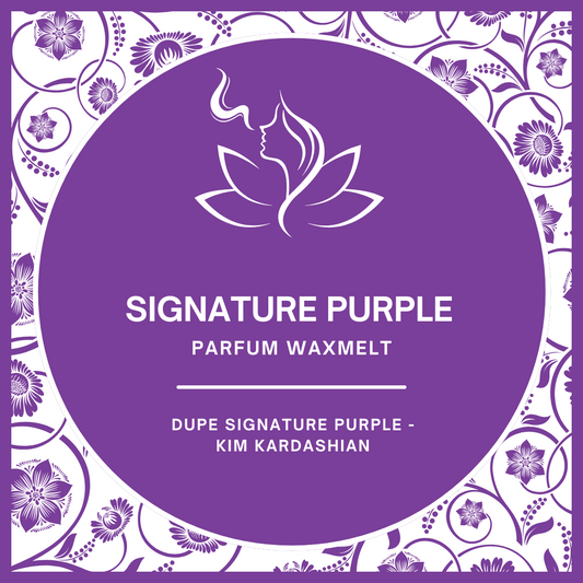Waxmelts met parfumgeur dupe Signature Purple van Kim Kardashian - glamoureus en sensueel - www.degeurboetiek.com