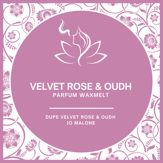 Waxmelts met parfumgeur dupe Velvet Rose & Oudh van Jo Malone - warm en elegant - www.degeurboetiek.com