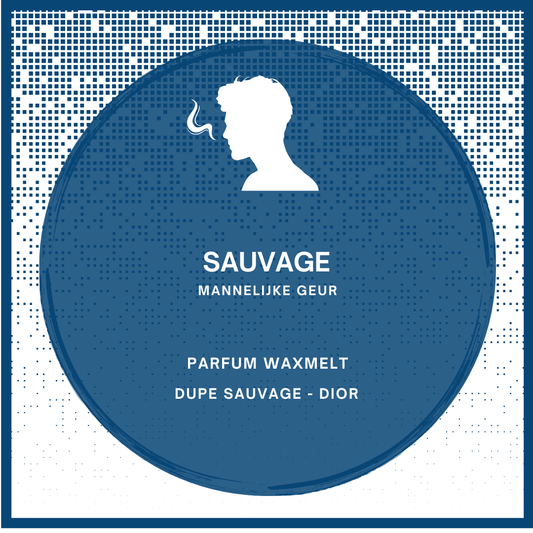 Waxmelts met parfumgeur dupe Sauvage van Dior - stoer en fris - www.degeurboetiek.com