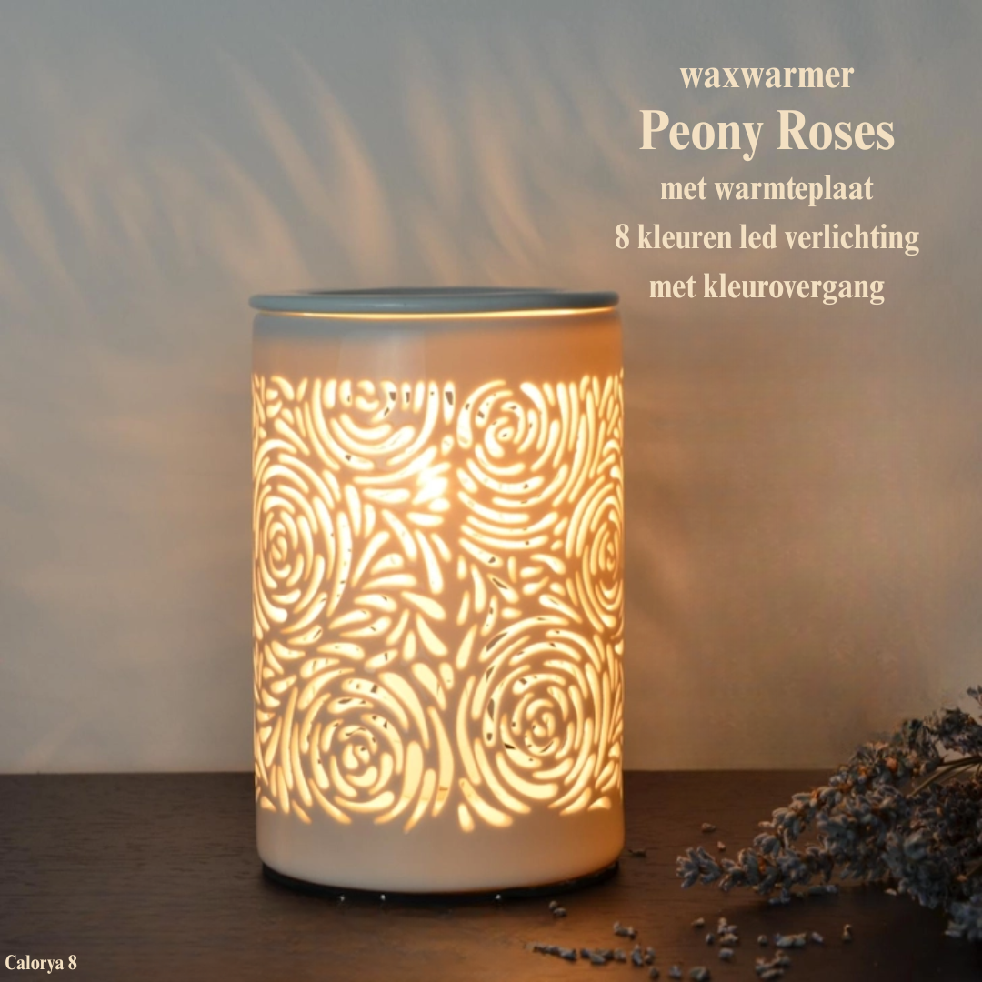 Geurlamp/waxwarmer Peony Roses